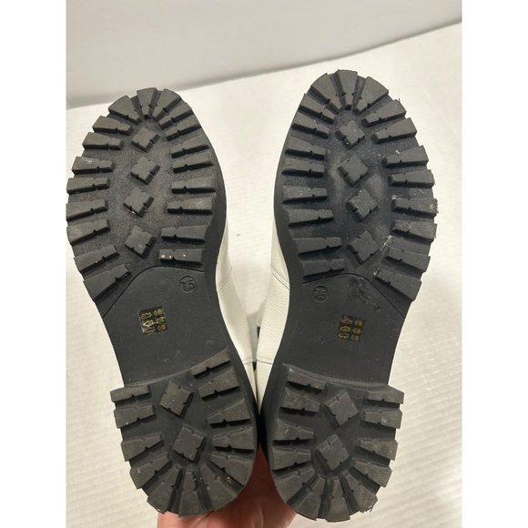 Dirty Laundry Maps Chelsea Boot‎ White Faux Leather Size 7.5 Ankle - Picture 8 of 9